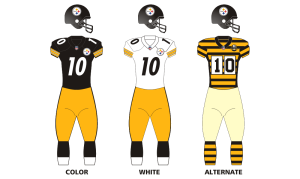 Steelers colors and jersey