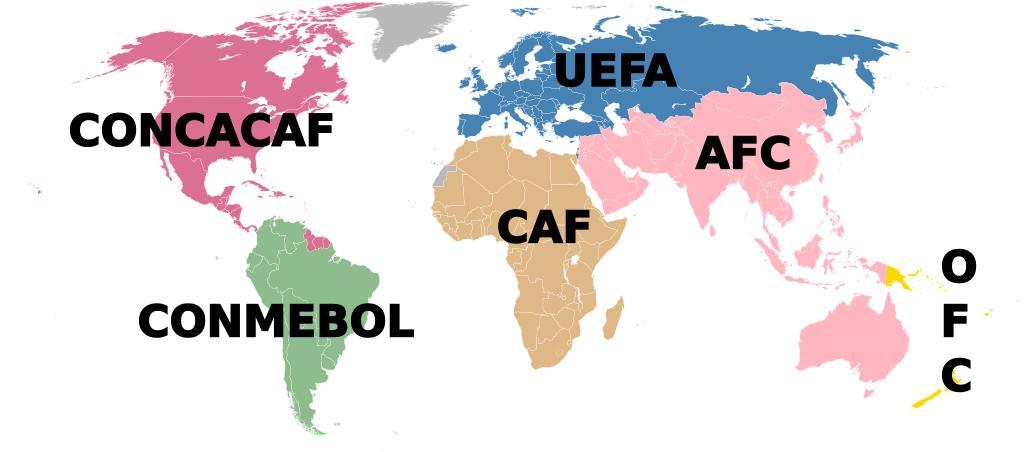 Association Football World Map