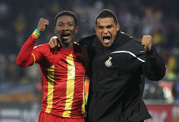 Asamoah Gyan and Kevin-Prince Boateng Ghana