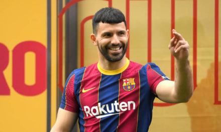 Sergio ‘Kun’ Aguero unveiled as Barcelona player